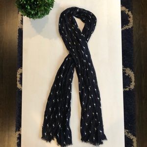 Banana Republic Navy Blue Flamingo Scarf🧣 💕